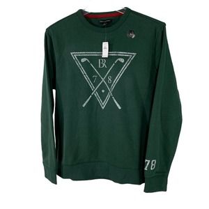 Banana Republic Casual Golf Sweatshirt Golf Sticks BR 78 Vintage Logo Mens Large